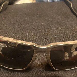 Oakley HOLBROOK MIX Sunglasses OO9384-0457 Woodgrain Frame W/ PRIZM Black Lens
